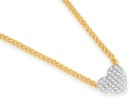 9ct-Gold-Diamond-Small-Pave-Heart-Pendant Sale