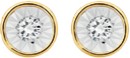 9ct-Gold-Diamond-Bezel-Set-Stud-Earrings Sale