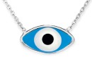 Sterling-Silver-Blue-Evil-Eye-Pendant-w-42cmExt-Chain Sale