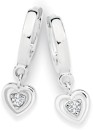 Sterling-Silver-Heart-Frame-Cubic-Zirconia-Drop-Earrings Sale