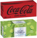 Coca-Cola-Zero-Sugar-Soft-Drink-or-Mt-Franklin-Lightly-Sparkling-Water-10x375mL Sale