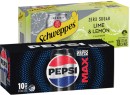 Pepsi-Solo-or-Schweppes-Infused-Natural-Mineral-Water-10x375mL-Selected-Varieties Sale