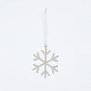 Beaded-Silver-Snowflake-Christmas-Decoration-by-Habitat Sale