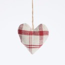 Christmas-Heart-Red-Check-Hanging-Decoration-by-Habitat Sale