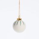 Aurora-WhiteGreen-Ceramic-Christmas-Bauble-by-Habitat Sale