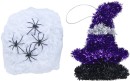 Halloween-Spiders-in-Web-or-Small-Tinsel-Decorations Sale