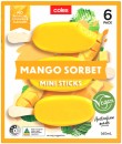 Coles-Mango-Sorbet-Sticks-6-Pack-360mL Sale