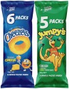 Cheezels-Jumpys-French-Fries-Thins-The-Natural-Chip-Co-Kettle-or-Chickadees-Multipack-5-6-Pack-Selected-Varieties Sale