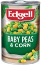 Edgell-Baby-Peas-Corn-or-Peas-Carrots-420g Sale