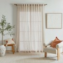 Marina-Sheer-Beige-Curtain-Pair-by-Habitat Sale