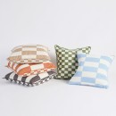 Corsica-Check-Reversible-Square-Cushion-of-MUSE Sale