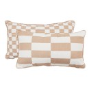 Corsica-Check-Reversible-Oblong-Cushion-of-MUSE Sale