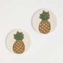 Pineapple-Beaded-Coaster-2pk-by-Habitat Sale