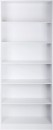 5-Tier-Wide-Bookcase-180x295x60cm-White Sale