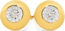 9ct-Gold-Diamond-Bezel-Stud-Earrings Sale