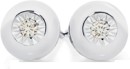 9ct-White-Gold-Diamond-Bezel-Stud-Earrings Sale