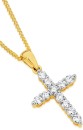 Alora-10ct-Gold-12-Carat-TW-Lab-Grown-Diamond-Cross-Pendant Sale