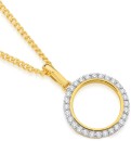 9ct-Gold-Diamond-Open-Circle-Pendant Sale