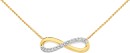 Exquisites-9ct-Gold-Diamond-Infinity-Necklet Sale