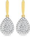 9ct-Gold-Diamond-Earrings Sale