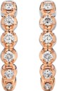 Limited-Edition-9ct-White-Gold-with-Rose-Gold-Plating-Diamond-Curve-Stud-Earrings Sale