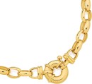 9ct-Gold-45cm-Solid-Oval-Belcher-Bolt-Ring-Necklet Sale