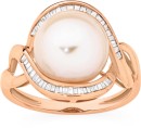 9ct-Rose-Gold-Pink-Cultured-Freshwater-Pearl-Diamond-Swirl-Ring Sale