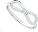 Sterling-Silver-Cubic-Zirconia-Infinity-Ring Sale