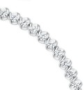 Sterling-Silver-185cm-Cubic-Zirconia-Tennis-Bracelet Sale