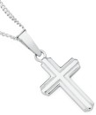 Sterling-Silver-20mm-Lined-Cross-Pendant Sale