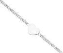 Sterling-Silver-Heart-Plate-Curb-Bracelet Sale