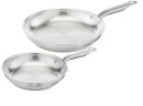 Tefal-Virtuoso-Induction-Stainless-Steel-Twin-Frypan-Set-24cm-and-28cm Sale