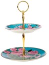 Maxwell-Williams-Teas-Cs-Silk-Road-2-Tiered-Cake-Stand-in-Aqua Sale