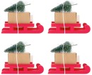 4-Pack-Red-Sleigh-Placecard-Holders Sale