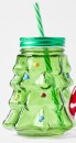 Christmas-Tree-Drink-Jar-and-Straw Sale