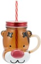 Rudolph-Drink-Jar-and-Straw Sale