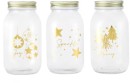 3-Pack-800ml-Gold-Look-Star-Christmas-Jars Sale