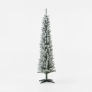 182m-6ft-Flocked-Slim-Prelit-Christmas-Tree Sale