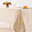 Beige-Linen-Look-Tablecloth Sale