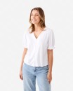 Short-Sleeve-Button-Through-Top Sale