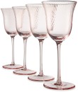 Anko-Set-of-4-Pink-Swirl-Wine-Glass Sale