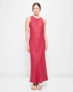 Preview-Linen-Blend-Maxi-Dress-Red Sale