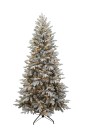 David-Jones-Collection-Scandinavian-Prelit-Slim-Flocked-Tree-210cm Sale