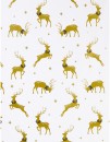 David-Jones-Collection-Christmas-Wrap-Roll-5m-Golden-Deers Sale