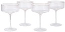 Culinary-Co-Gold-Rim-Coupe-Glasses-4-Pack Sale