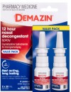 Demazin-12-Hour-Relief-Nasal-Decongestant-Spray-2-x-20ml-Value-Pack Sale