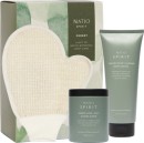 Natio-Forest-Desert-Lime-Salt-Coffee-Scrub-300g-Kakadu-Plum-Almond-Body-Lotion-210mL-with-Spirit-Bath-Glove Sale