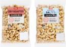 Coles-Dry-Roasted-Natural-Honey-or-Roasted-Salted-Cashews-400g-Pack Sale