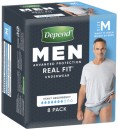 Depend-Real-Fit-Incontinence-Underwear-For-Men-8-Pack Sale