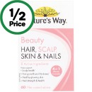 Natures-Way-Hair-Scalp-Skin-Nails-Vitamins-Pk-60 Sale